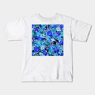 Blue Flowers 2 Kids T-Shirt